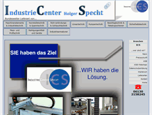 Tablet Screenshot of industriecenter-specht.de